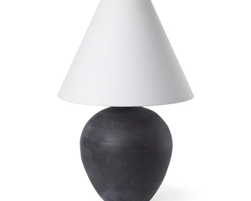 Alternative view of Mercana Marvin Black Ceramic Table Lamp