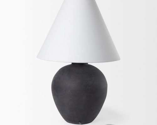 Mercana Marvin Black Ceramic Table Lamp - Image 5