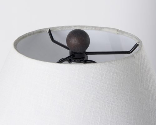 Mercana Marvin Black Ceramic Table Lamp - Image 6