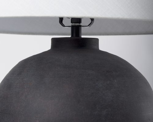 Mercana Marvin Black Ceramic Table Lamp - Image 8