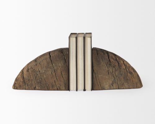 Mercana Incana Handmade Reclaimed Wooden Bookends - Image 2