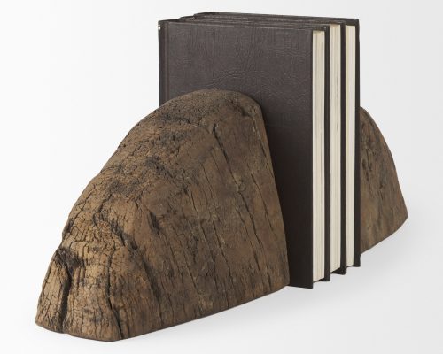 Mercana Incana Handmade Reclaimed Wooden Bookends - Image 4
