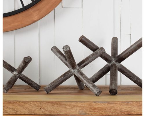 Mercana Astericks II (Medium) 8L x 7W Brown Metal Decor Object - Image 2