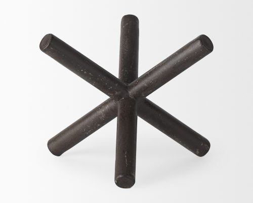 Mercana Astericks II (Medium) 8L x 7W Brown Metal Decor Object - Image 5