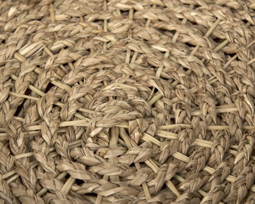 Mercana Haini Set of 2 Large Basketweave Seagrass Trays w/ Loop Handles - Image 10
