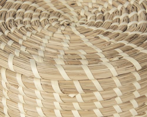 Mercana Kailini Set of 3 Nesting Seagrass & Palm Leaf Boxes with Lids - Image 6