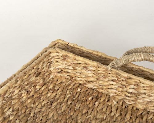 Mercana Hona Set of 2 Large Recatangular Nesting Water Hyacinth Trays - Image 6