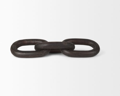 Alternative view of Mercana Tayla Large Black-Brown Wood Chain Link