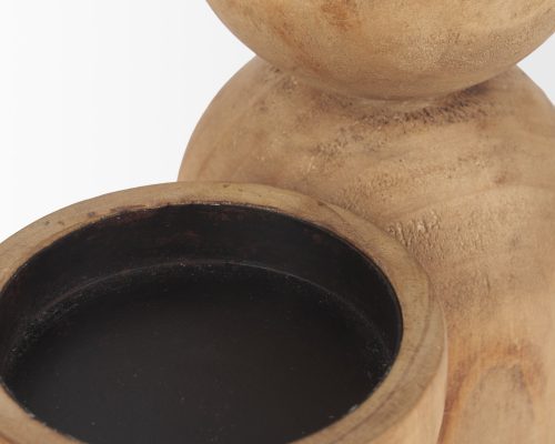 Mercana Aleena Wooden Candle Holder (Set of 2) - Image 5