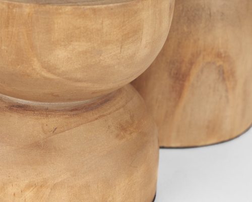Mercana Aleena Wooden Candle Holder (Set of 2) - Image 6