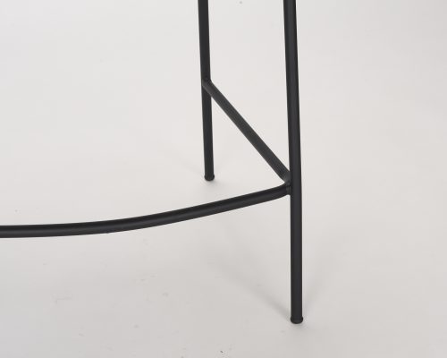 Mercana Carolyn Counter Stool w/ Oatmeal Fabric & Matte Black Metal - Image 10