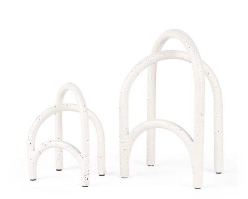 Alternative view of Mercana Springe White & Gray Speckled Arch Decorative Object (Set of 2)