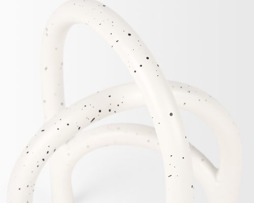 Mercana Springe White & Gray Speckled Arch Decorative Object (Set of 2) - Image 7