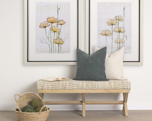 Mercana Ayanna Set of 2 Deep Nesting Seagrass Baskets w/ Handles