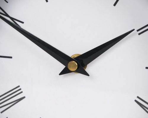 Mercana Raisa Black w/ Gold Antiquing Metal Table Clock - Image 9