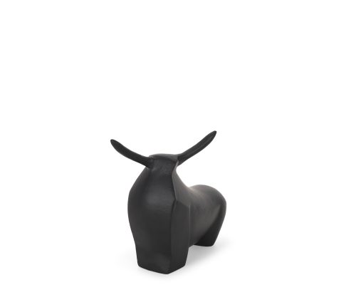 Alternative view of Mercana Radu Small Matte Black Metal Bull Decorative Object