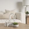 Mercana Springe White & Gray Speckled Arch Decorative Object (Set of 2)
