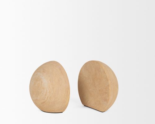 Mercana Rahmi Sandstone Orb Bookends - Image 6