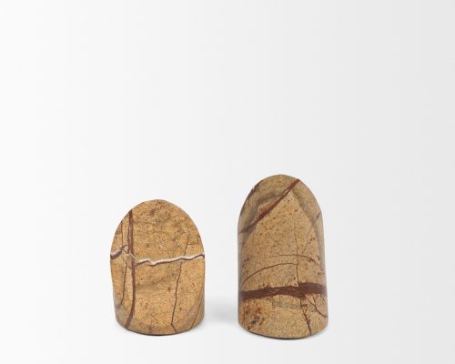 Mercana Rahima Brown Forest Marble Angled Bookends - Image 5
