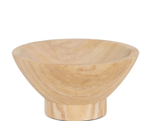 Alternative view of Mercana Ramira Beige Sandstone Decorative Pedestal Bowl