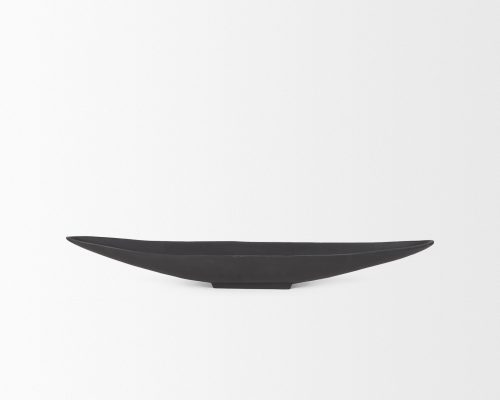Mercana Piero Small Matte Black Metal Decorative Bowl - Image 3