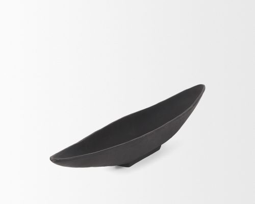 Mercana Piero Small Matte Black Metal Decorative Bowl - Image 5