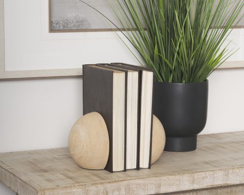 Mercana Rahmi Sandstone Orb Bookends - Image 3