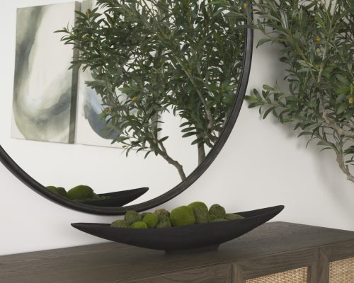 Mercana Piero Small Matte Black Metal Decorative Bowl