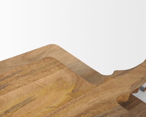 Mercana Khana Natural Solid Wood Square Serving Boards - Image 5