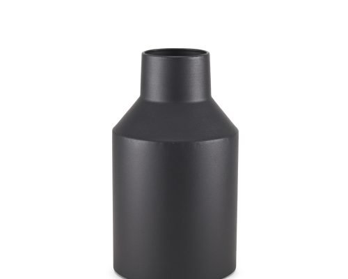 Alternative view of Mercana Tosca Small Matte Black Metal Vase