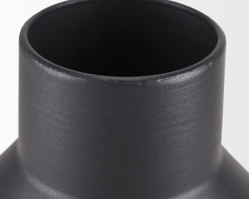 Mercana Tosca Small Matte Black Metal Vase - Image 6