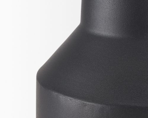 Mercana Tosca Small Matte Black Metal Vase - Image 7