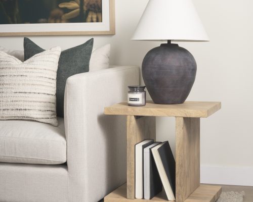 Mercana Marvin Black Ceramic Table Lamp - Image 3