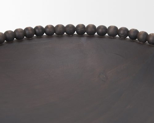 Mercana Wendell Dark Brown Wood w/ Wood Beads Round Bowls - Image 6