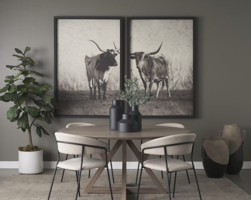 Mercana Tosca Small Matte Black Metal Vase - Image 3