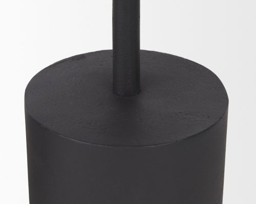 Mercana Petria Matte Black Textured Metal Taper Candle Holders - Image 8