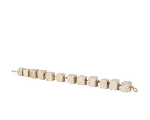 Alternative view of Mercana Mala Beige Paper Mache Cube Garland
