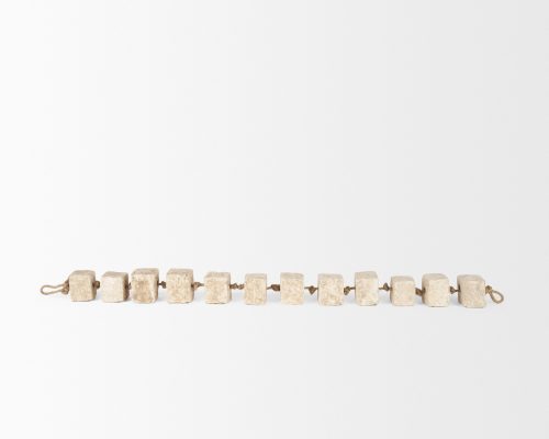 Mercana Mala Beige Paper Mache Cube Garland - Image 5