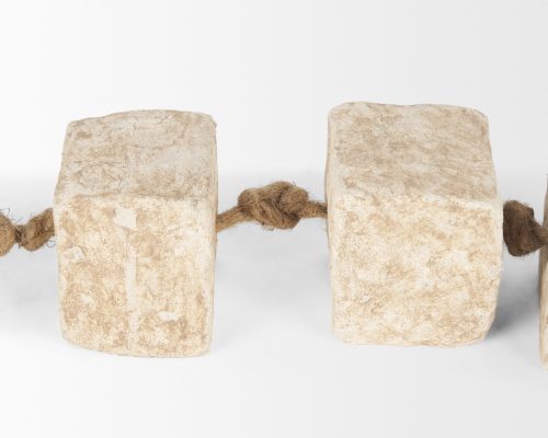 Mercana Mala Beige Paper Mache Cube Garland - Image 7