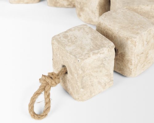 Mercana Mala Beige Paper Mache Cube Garland - Image 8