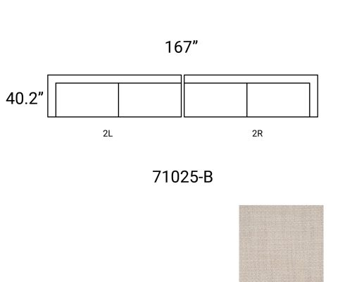 Alternative view of Mercana Warner Oatmeal 2 Piece Long Sofa Set