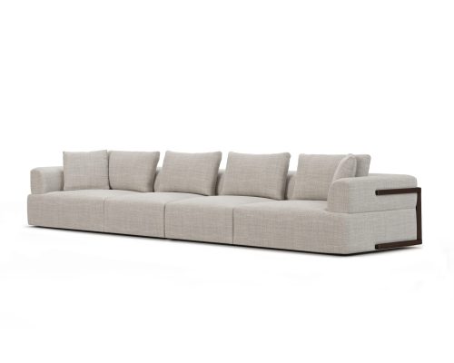 Mercana Warner Gray 2 Piece Long Sofa Set