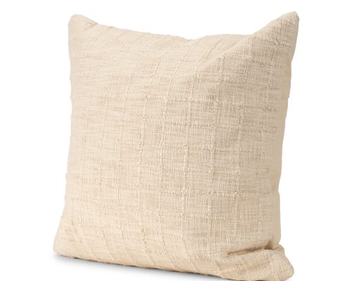 Alternative view of Mercana Jacory Cream Checker Textured Decorative Pillow Cover