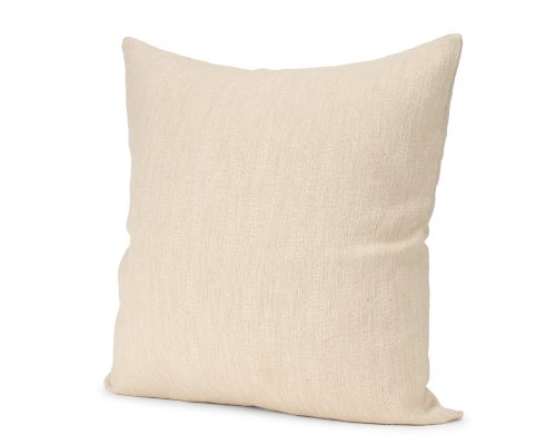 Mercana Jenner Cream Cotton-Linen Blend Decorative Square Pillow Cover