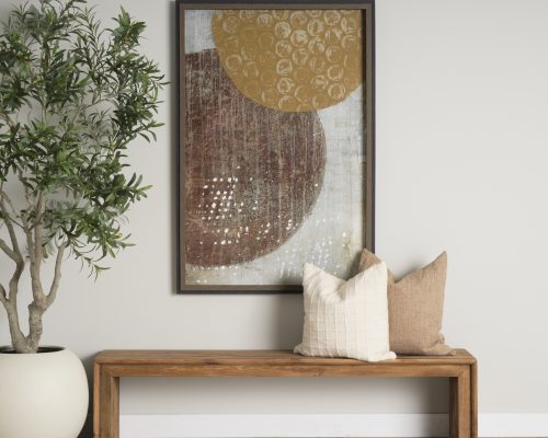 Mercana Jacory Cream Checker Textured Decorative Pillow Cover - Image 4