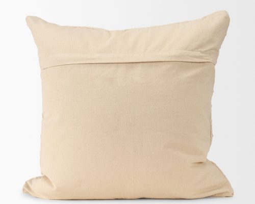 Mercana Jacory Cream Checker Textured Decorative Pillow Cover - Image 8