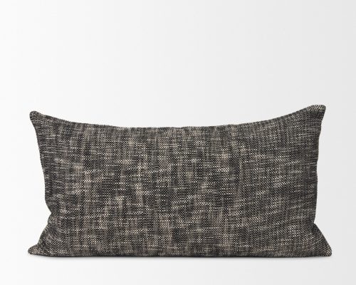 Alternative view of Mercana Jalia Cream and Black Cotton Decorative Lumbar Pillow Cover