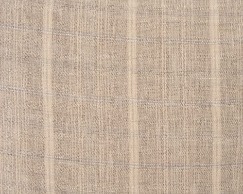 Mercana Jensen Beige and Gray Plaid Cotton-Linen Decorative Square Pillow Cover - Image 8