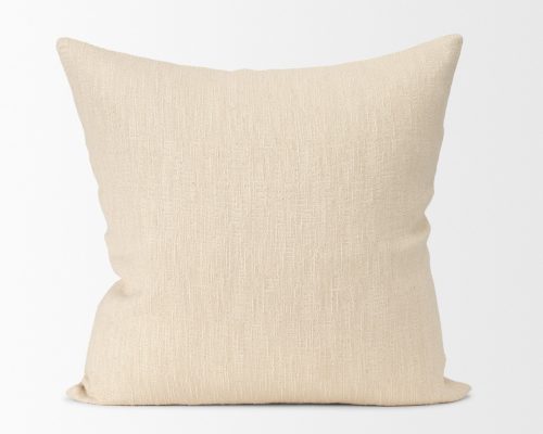 Alternative view of Mercana Jenner Cream Cotton-Linen Blend Decorative Square Pillow Cover
