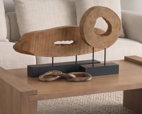 Mercana Ironwood II (Small) 13L x 4W Natural Wooden Circular Object - Image 3